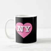 I Love New York Ny Nk Heart  コーヒーマグカップ (左)