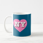 I Love New York Ny Nk Heart _1  コーヒーマグカップ (左)
