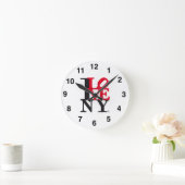 I Love New York NY O'clock L. Edition ラウンド壁時計 (ホーム)