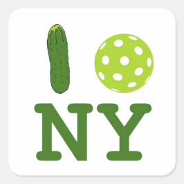 I Love New York (Pickleball)シール スクエアシール