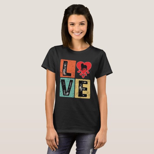 I Love Newfoundland Dog  Valentine s Day Newfoundl Tシャツ (正面フル)