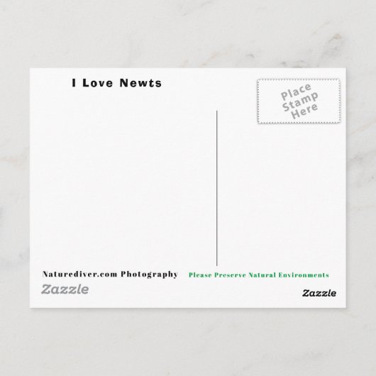 I Love Newtsはがき ポストカード (裏面)