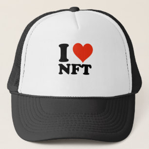 I LOVE NFT - Krypto Non-Funtable Token Crypto Art キャップ