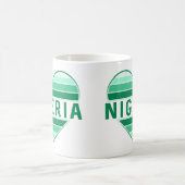 I Love Nigeria，ナイジェリアハート コーヒーマグカップ (中央)