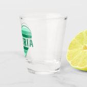 I Love Nigeria，ナイジェリアハート ショットグラス (右)