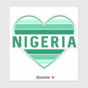 I Love Nigeria，ナイジェリアハート シール