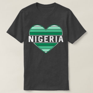 I Love Nigeria,ナイジェリアハート Tシャツ