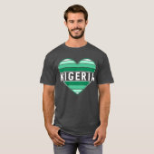 I Love Nigeria,ナイジェリアハート Tシャツ (正面フル)