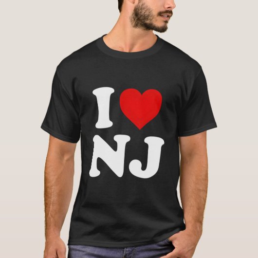 I Love Nj He New Jersey Tシャツ (正面)