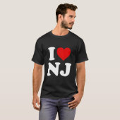 I Love Nj He New Jersey Tシャツ (正面フル)