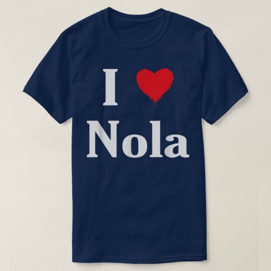 I Love Nola Cool Name  Tシャツ (デザイン正面)