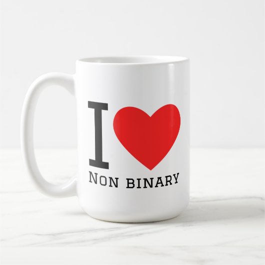 I love non binary コーヒーマグカップ (左)