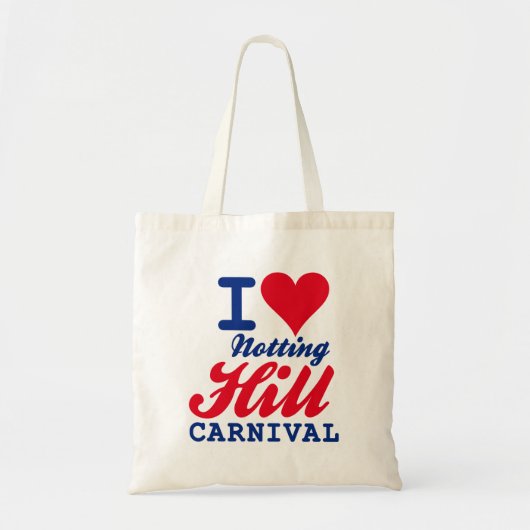 I LOVE NOTTING HILL CARNIVAL トートバッグ (正面)