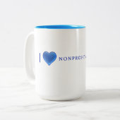 I Love NPM Mug ツートーンマグカップ (正面左)
