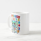 I Love Numbers Cute Maths Calculator Mug コーヒーマグカップ (正面左)