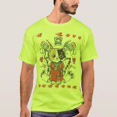 I Love Nursing - Catナース Tシャツ (正面)