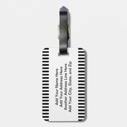 I Love Nursing Lagage Tag ラゲッジタグ (裏面縦)