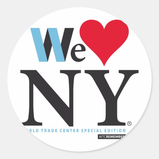 I LOVE NY, WE LOVE NY, DO YOU? ラウンドシール (正面)