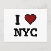 I Love NYC heart エンクロージャーカード (裏面)