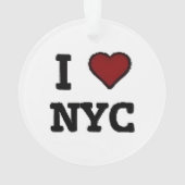I Love NYC heart オーナメント (裏面)