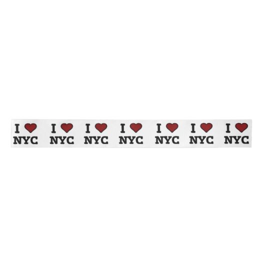 I Love NYC heart サテンリボン (正面)