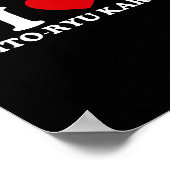 I Love O-ryu Karate  ポスター (角)