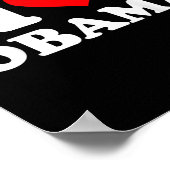I Love Obama T Shirt IハートObama Tee_1 ポスター (角)