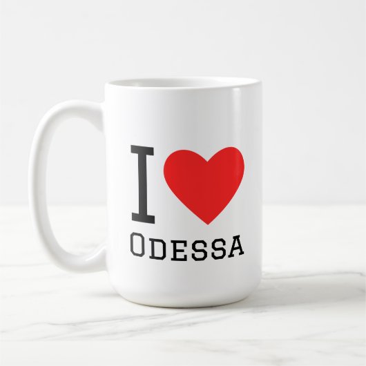 I love odessa コーヒーマグカップ (左)