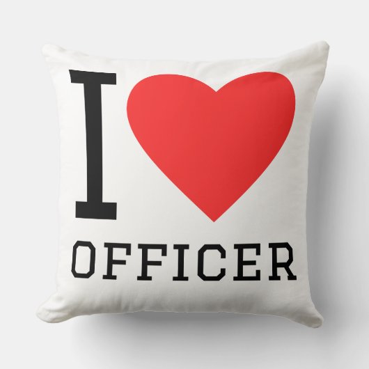 I love officer クッション (正面)