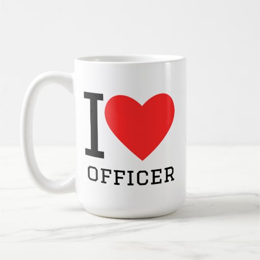 I love officer コーヒーマグカップ (左)