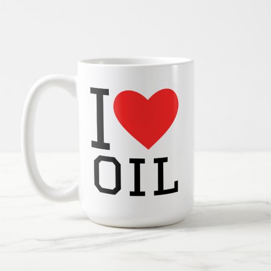 I love oil コーヒーマグカップ (左)