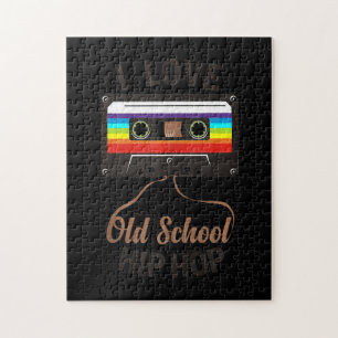 I LOVE OLD SCHOOL HIP HOP Music 80s 90s Cassette ジグソーパズル
