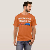 I Love One And Several Cars Cars Auto S retro Tシャツ (正面フル)