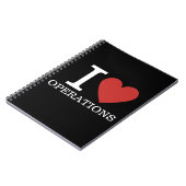 I Love ❤️ Operations - Operations Dept. – ノートブック (左側)