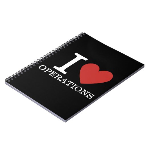 I Love ❤️ Operations - Operations Dept. – ノートブック (左側)