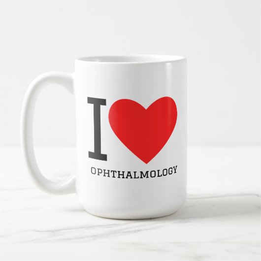 I love ophthalmology  コーヒーマグカップ (左)