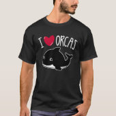 I Love Orcas  Orca Killer Whale  Cute Graphic Tシャツ (正面)