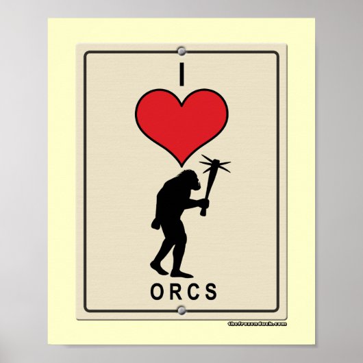 I Love Orcs ポスター (正面)
