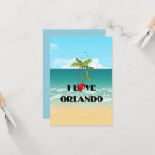 I Love Orlando, Floridaテンプレート カード (正面/裏面インサイチュ)
