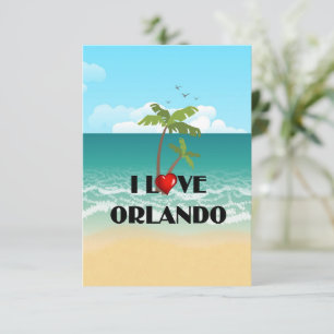 I Love Orlando, Floridaテンプレート カード