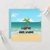 I Love Orlando, Floridaテンプレート カード (正面/裏面インサイチュ)