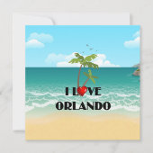 I Love Orlando, Floridaテンプレート カード (正面)