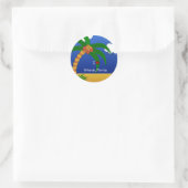 "I Love Orlando, Florida"装飾シール ラウンドシール (バッグ)