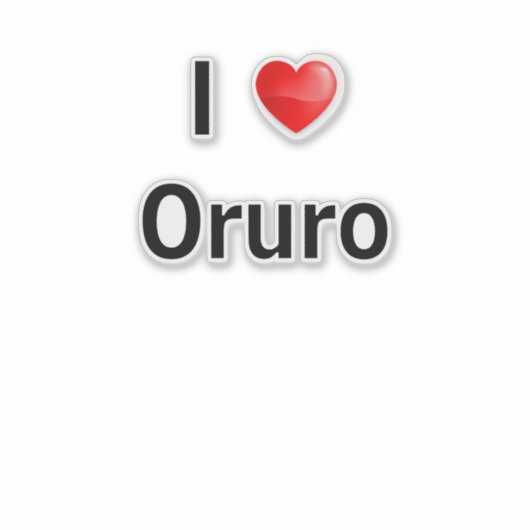 I love Oruro シール (正面)