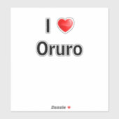 I love Oruro シール (シート)