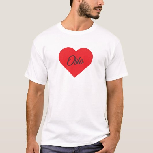 I Love Oslo – ノルウェー Tシャツ (正面)