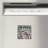 I Love Owls Magnet マグネット (インサイチュ (食洗機))