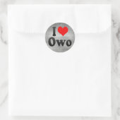 I Love Owo，ナイジェリア ラウンドシール (バッグ)