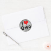 I Love Owo，ナイジェリア ラウンドシール (封筒)