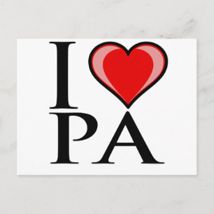 I Love PA – ペンシルバニア ポストカード